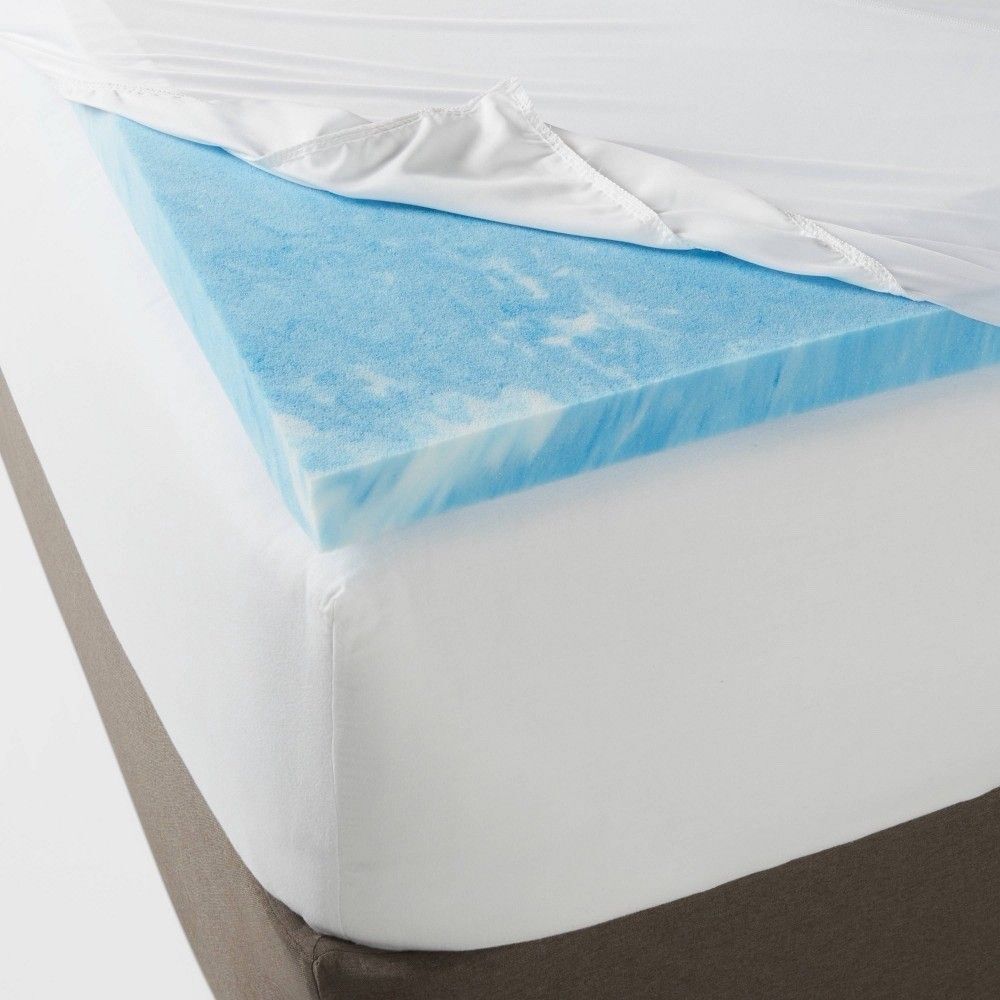 Threshold Queen 2 Inch Cool Touch Memory Foam Mattress Topper Cooling